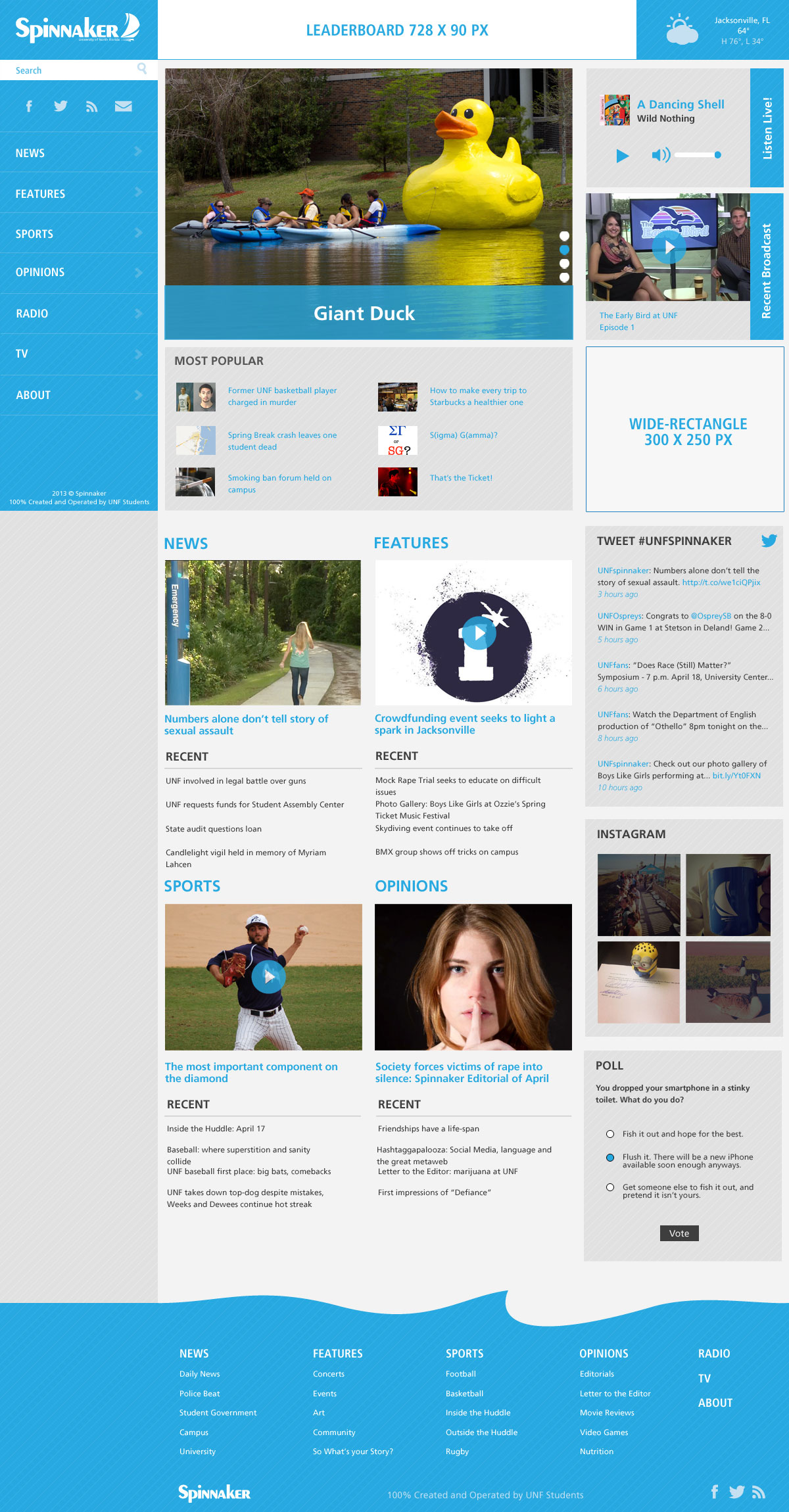 Homepage Screen