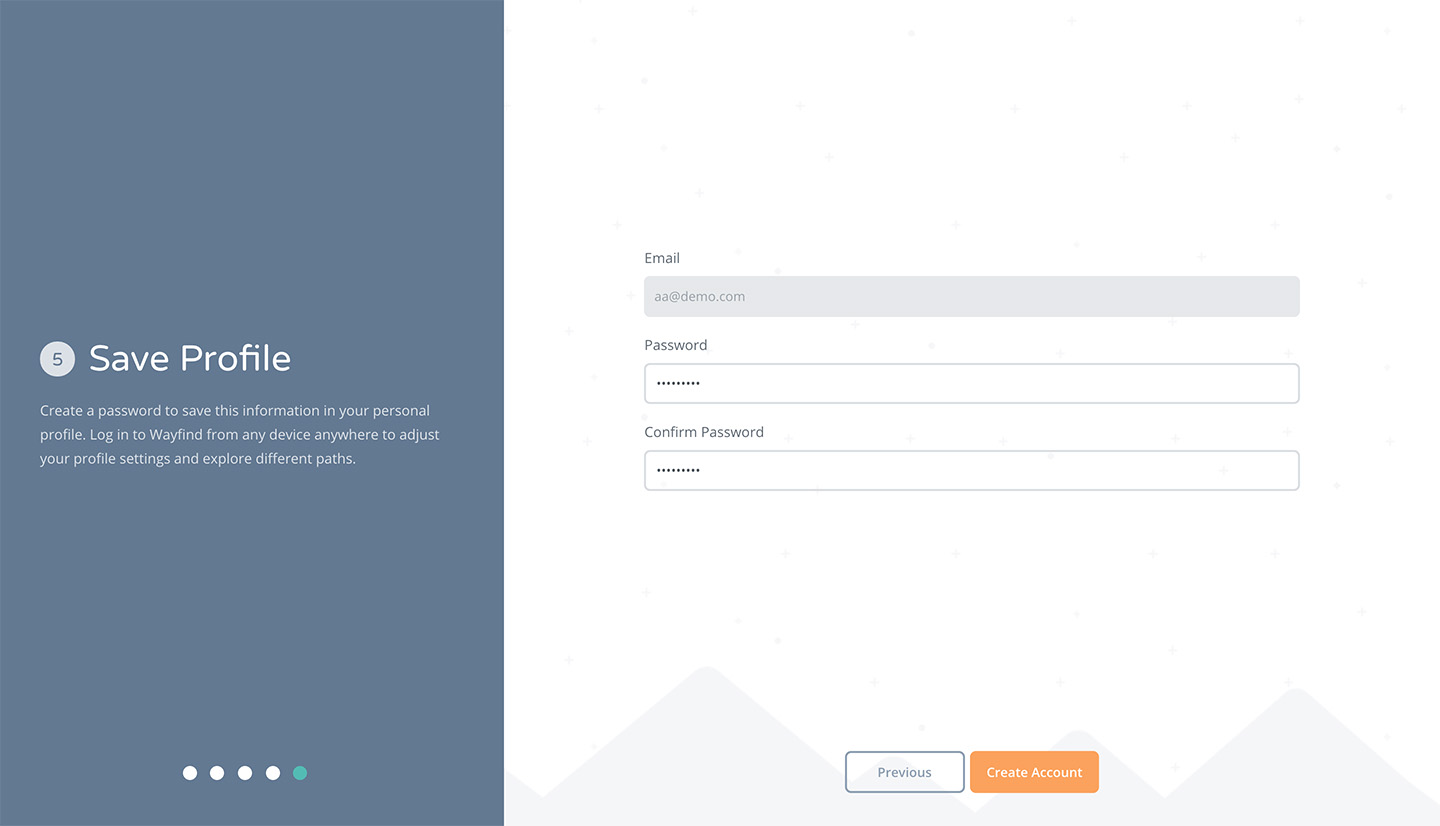 Onboarding Save Profile Screen